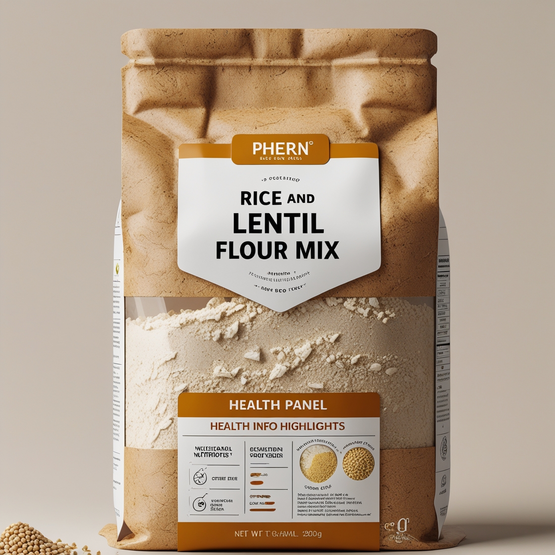 Rice and Lentil Flour Mix